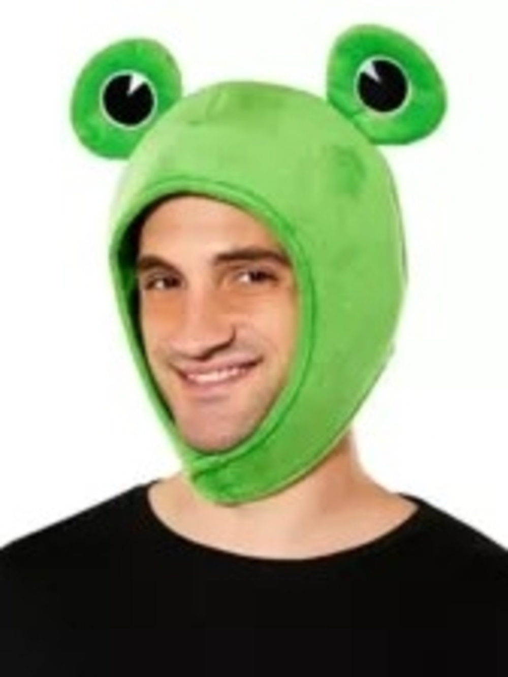 Spirit Halloween Men's Plush Frog Head Hat - Green
